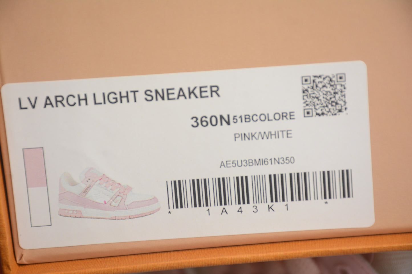 LV Classic Pink White