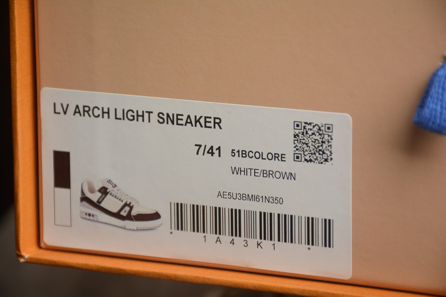 LV Classic White Brown