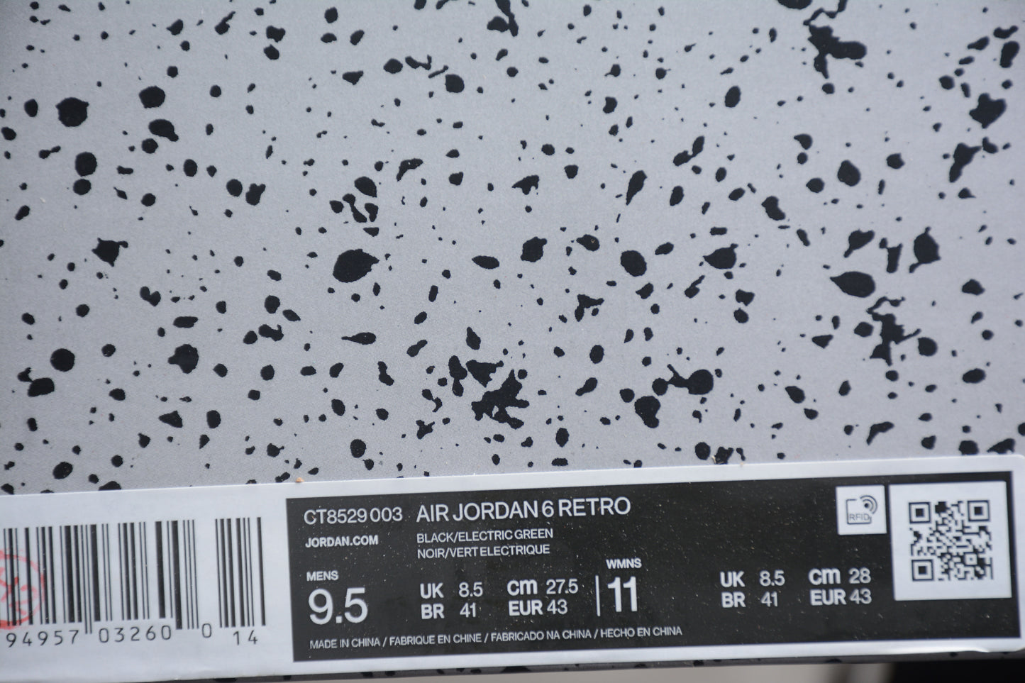 J6 Black Electric Green