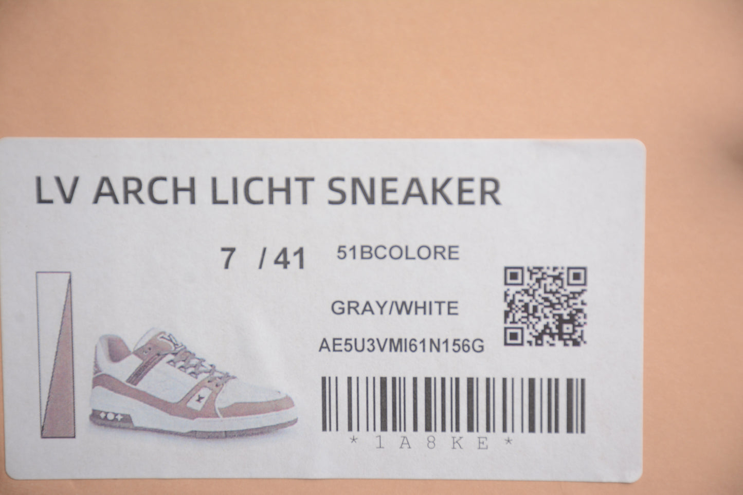 LV Classic Gray White