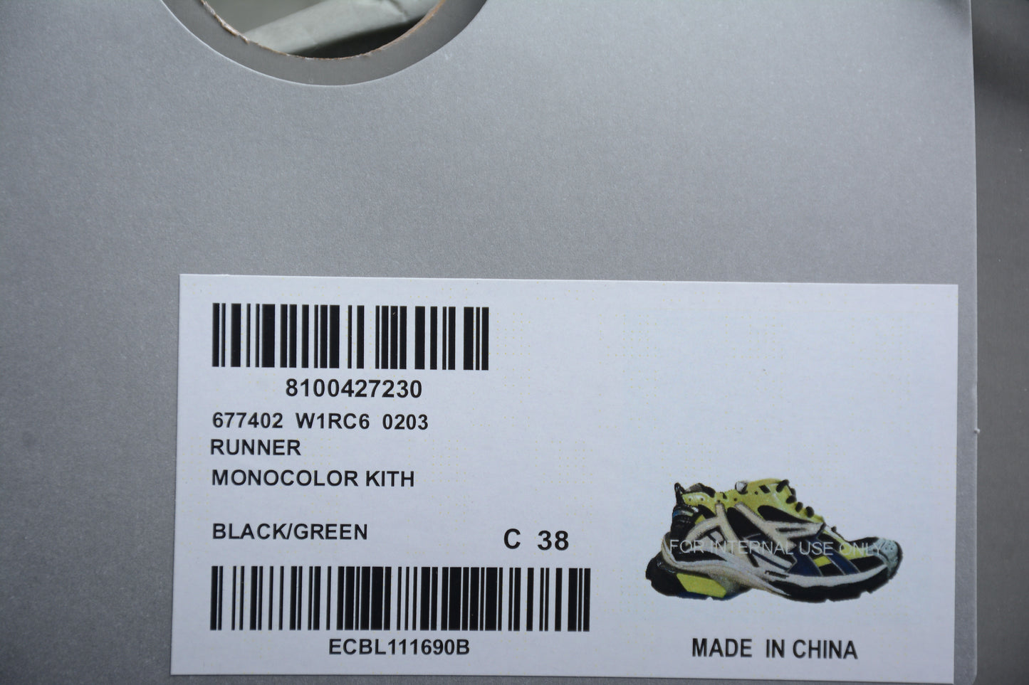 Runner Black Green BGA