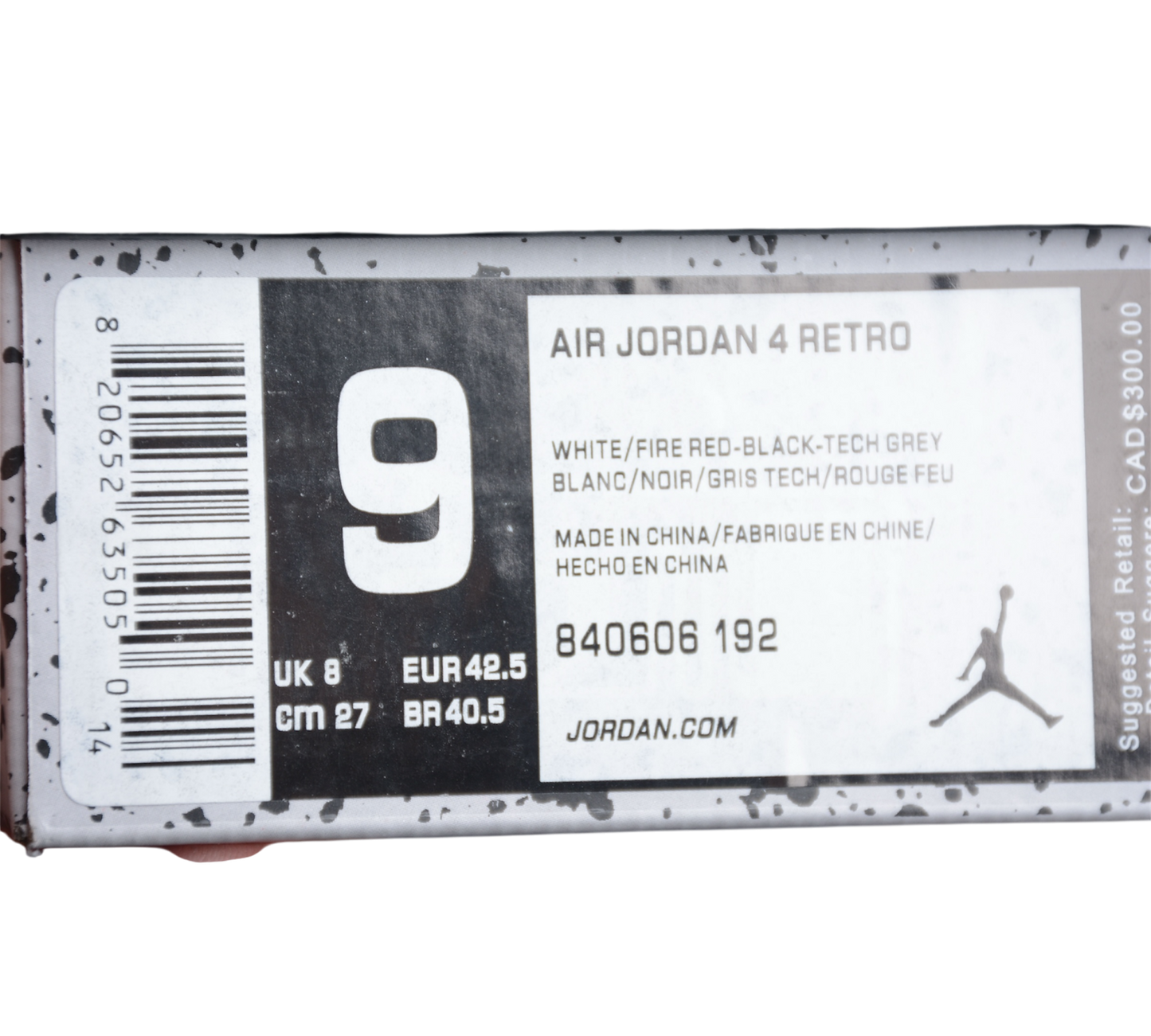 J4 white fire Red Black