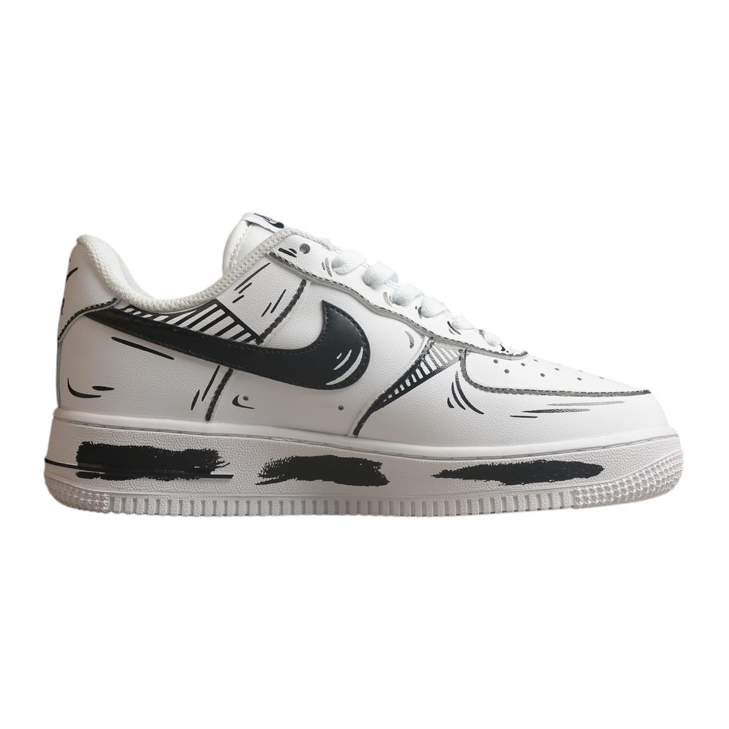 AF1 Black White