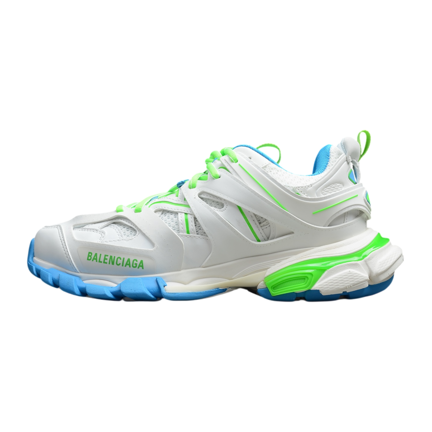 Track White Blue Green BGA