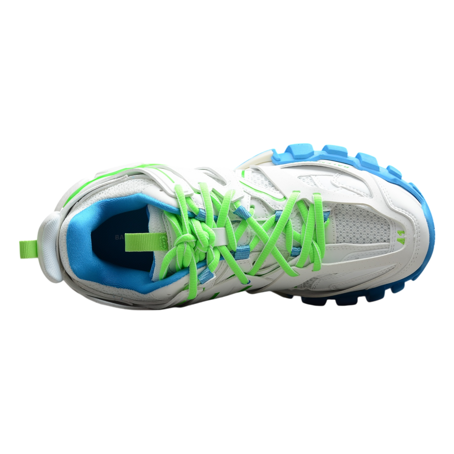 Track White Blue Green BGA