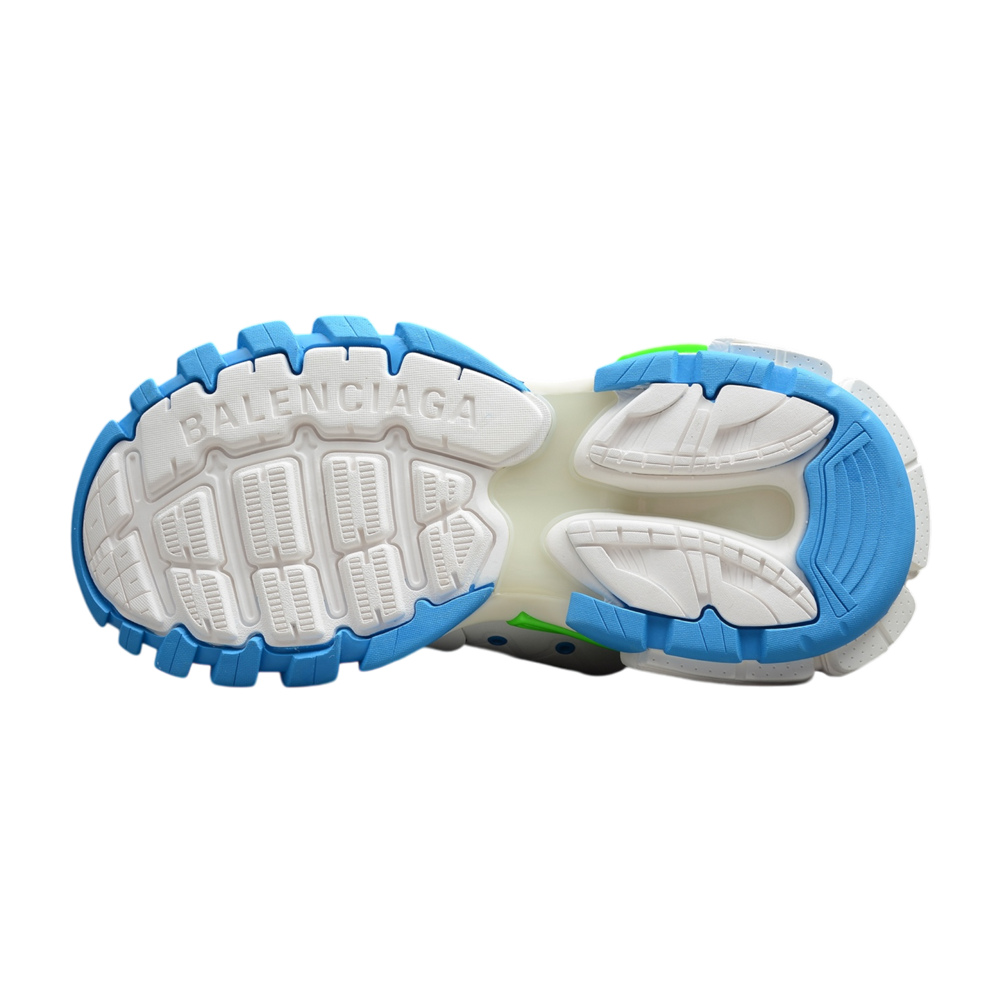 Track White Blue Green BGA