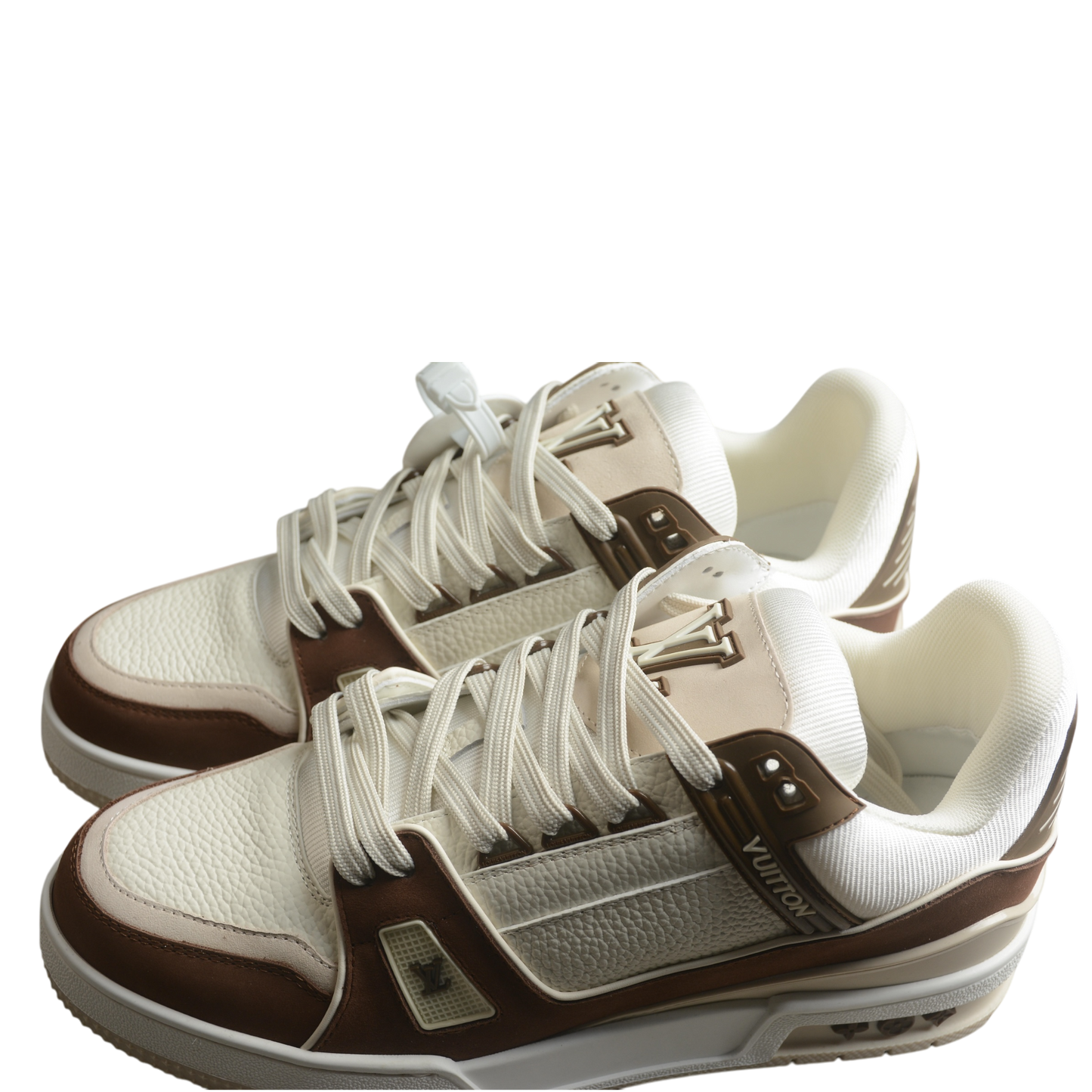 LV Classic White Brown